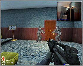 Wszystkie pokoje na 6 piętrze sprawdzamy w ten sam sposób - Hotel Old Granite - Akcja | Misja 12 w SWAT 4 - SWAT 4 - poradnik do gry