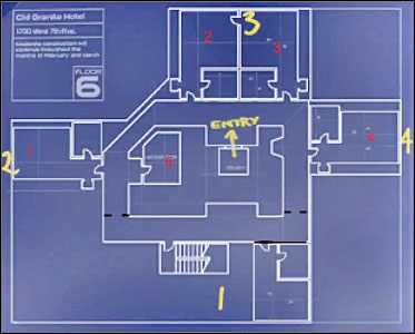 6 piętro - Hotel Old Granite - Sytuacja | Misja 12 w SWAT 4 - SWAT 4 - poradnik do gry