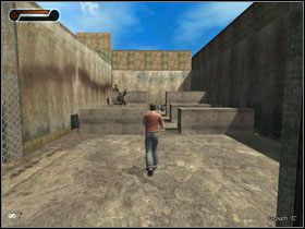 Ustawiamy się za przeszkodą i wyskakujemy zza niej, by oddawać szybkie strzały w stronę czterech żołnierzy - [Solucja] Etap 2 | Second Sight - Second Sight - poradnik do gry