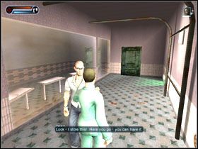 Kiedy dojdziemy do podwójnych drzwi, wskakujemy na murek i przyklejamy się do ściany, po czym kierujemy się w lewo - [Solucja] Etap 7 cd. | Second Sight - Second Sight - poradnik do gry