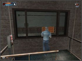 Używamy telekinezy na przełączniku przy nieodległej windzie, po czym schodzimy na sam dół - [Solucja] Etap 12 | Second Sight - Second Sight - poradnik do gry