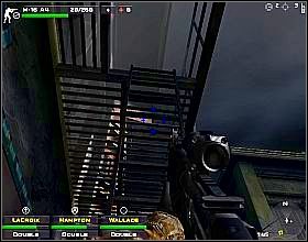 Wejdź do pomieszczenia z lewej i kontynuuj, aż dojdziesz do żelaznych drzwi [1] - Misja 1 | Close Combat First to Fight - Close Combat: First to Fight - poradnik do gry