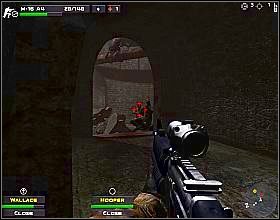 Po skończeniu jatki, skieruj się na kamienne schody z prawej [1] i wejdź nimi na górę - Misja 14 | Close Combat First to Fight - Close Combat: First to Fight - poradnik do gry