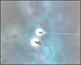 Stosujemy znaną z poprzednim misji taktykę drain shield + destroy hull - oszczędzając myśliwce i energię, czekając na rozwój wypadków - Misja 10 - Raptor Genocide | Kampania 2 | Nexus The Jupiter Incident - Nexus: The Jupiter Incident - poradnik do gry