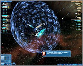 W tym momencie pojawia się Fortress Shield otaczając nasze jednostki sferycznym polem błękitnej energii - Misja 11 - First Blood | Kampania 3 | Nexus The Jupiter Incident - Nexus: The Jupiter Incident - poradnik do gry