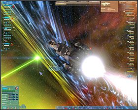 Druga rzecz to pilnowanie (szczególnie na początku gdy gorgówie mają jeszcze dużą przewagę liczebną) żeby żaden z naszych statków (poza mechanoidem) nie opuszczał Fortress Shield - Misja 17 - The Siege of Avalon | Kampania 4 | Nexus The Jupiter Incident - Nexus: The Jupiter Incident - poradnik do gry