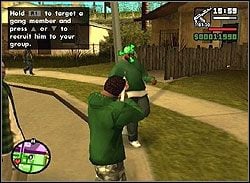 Respekt, jaki czują przed tobą kumple z gangu po twoich ostatnich wyczynach, pozwoli na zwerbowanie ich na akcję - GTA San Andreas: Sweet (S) - 2 zestaw misji - Los Santos, solucja - GTA San Andreas - poradnik do gry