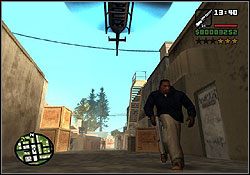 Teren jest otoczony przez gliny, więc zacznie się strzelanina - GTA San Andreas: Catalina (C) - Red County, solucja, opis przejścia - GTA San Andreas - poradnik do gry