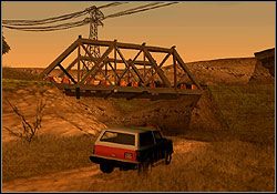 Trasa wiedzie głównie przez wiejskie drogi Red County, zahaczając od czasu do czasu o jakąś asfaltową szosę (na tych odcinkach uważaj na ruch samochodowy) - GTA San Andreas: Cesar Vialpando (CV) - Red County, solucja, opis przejścia - GTA San Andreas - poradnik do gry