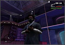 Powstanie spore zamieszanie z ochroną lokalu i Jizzyemu niespodziewanie udaje się wyrwać z twych łap - GTA San Andreas: Triada (czerwony znak Triady) - San Fierro, solucja - GTA San Andreas - poradnik do gry