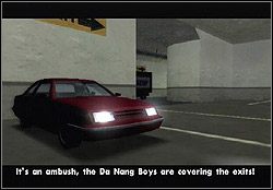 W najgłębszym garażowym zakamarku stoi samochód Triady - GTA San Andreas: Woozie (W) - San Fierro, solucja, opis przejścia - GTA San Andreas - poradnik do gry