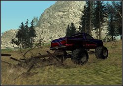 Twój pojazd pokona wszelkie przeszkody, niemniej w kilku miejscach musisz uważać, np - GTA San Andreas: Toreno (T) - Tierra Robada, solucja, opis przejścia - GTA San Andreas - poradnik do gry