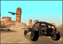 Jedź do El Castillo del Diablo, gdzie wśród pustynnych wzgórz znajduje się niewielka drewniana osada - Los Brujos - GTA San Andreas: Toreno (T) - Tierra Robada, solucja, opis przejścia - GTA San Andreas - poradnik do gry