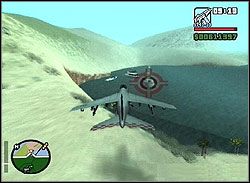 Nie masz zbyt wiele czasu na trening, bowiem już po chwili zaatakują cię trzy myśliwce - GTA San Andreas: Rezydencja Madd Dogga (CJ) - Los Santos (finał), solucja - GTA San Andreas - poradnik do gry