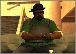 Po dotarciu do grubasa, ten najpierw będzie zwodził cię gadką o kasie i sławie, potem niespodziewanie zgasi światło i zacznie uciekać - GTA San Andreas: Sweet (S) - Los Santos (finał), solucja, opis przejścia - GTA San Andreas - poradnik do gry