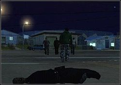 Sweet przejmuje kierownicę, ty łap spluwę w łapę i zacznij ostrzał wozu strażackiego - GTA San Andreas: Sweet (S) - Los Santos (finał), solucja, opis przejścia - GTA San Andreas - poradnik do gry