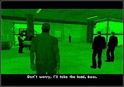 Na końcu korytarza stoi wózek widłowy (niebieska kropka na radarze), podjedź nim pod wrota - GTA San Andreas: Skok (Robbery), napad na kasyno - solucja, opis przejścia - GTA San Andreas - poradnik do gry