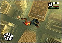 Gdy kumple szczęśliwie dotrą do wozu i odjadą, biegnij ostrzeliwując się do windy dla pracowników kasyna - GTA San Andreas: Skok (Robbery), napad na kasyno - solucja, opis przejścia - GTA San Andreas - poradnik do gry