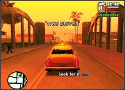 W każdym z miast możesz spróbować trudnego chleba taksówkarza - GTA San Andreas: Misje pojazdów - Taxi Driver, Pimping, Vigilante - solucja - GTA San Andreas - poradnik do gry
