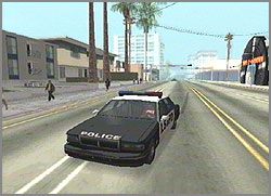 Kiedy wejdziesz w posiadanie któregoś z pojazdów policyjnych, po wciśnięciu R3 zostajesz łowcą nagród, likwidującym za pieniądze kryminalistów - GTA San Andreas: Misje pojazdów - Taxi Driver, Pimping, Vigilante - solucja - GTA San Andreas - poradnik do gry