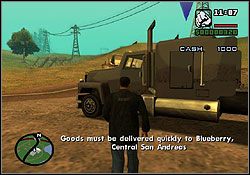 W misji Tanker Commander razem z Cataliną dostarczacie kradzioną cysternę niejakiemu Whittakerowi, paserowi z Flint County - GTA San Andreas: Trucking (znaczek furgonetki) - Aktywa - GTA San Andreas - poradnik do gry