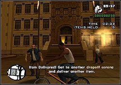 Pracę kuriera możesz podjąć w każdym z trzech głównych miast - GTA San Andreas: Courier - Aktywa - GTA San Andreas - poradnik do gry
