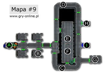 Zaczynamy w korytarzu od którego odchodzą drzwi do czterech pokoi - nasza postać przypomina sobie, że w jednym z nich [9B] była przetrzymywana - [Harbinger] Crew Quarters | Star Wars KOTOR II - Star Wars: Knights of the Old Republic II - The Sith Lords - poradnik do gry