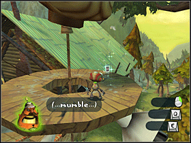 5. Na innym słupie z głośnikami. Jeżeli nie zbierasz kart po kolei, po prostu wejdź nań. W przeciwnym przypadku możesz przeskoczyć na ten słup z dachu. - Main Campgrounds (1) | Lokalizacje przedmiotów | Psychonauts - Psychonauts - poradnik do gry