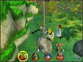 Kilka kroków na prawo znajdujemy fasolkę [8/12] - [Solucja] Etap 1 - Bagno Shreka cz.3 | Shrek 2 Team Action - Shrek 2: Team Action - poradnik do gry