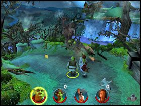 2 - [Solucja] Etap 2 - Straszny Las cz.1 | Shrek 2 Team Action - Shrek 2: Team Action - poradnik do gry