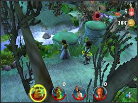 5 - [Solucja] Etap 2 - Straszny Las cz.1 | Shrek 2 Team Action - Shrek 2: Team Action - poradnik do gry