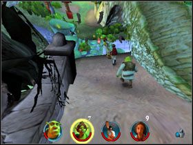 3 - [Solucja] Etap 2 - Straszny Las cz.3 | Shrek 2 Team Action - Shrek 2: Team Action - poradnik do gry