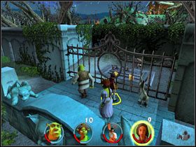 6 - [Solucja] Etap 2 - Straszny Las cz.3 | Shrek 2 Team Action - Shrek 2: Team Action - poradnik do gry