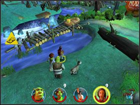 2 - [Solucja] Etap 2 - Straszny Las cz.4 | Shrek 2 Team Action - Shrek 2: Team Action - poradnik do gry