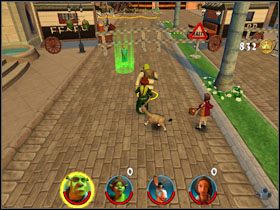 Idziemy przed siebie i skręcamy w prawo - [Solucja] Etap 3 - Zasiedmiogród cz.1 | Shrek 2 Team Action - Shrek 2: Team Action - poradnik do gry