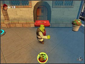 Zbieramy fasolkę [10/12] znad karety po lewej - [Solucja] Etap 3 - Zasiedmiogród cz.2 | Shrek 2 Team Action - Shrek 2: Team Action - poradnik do gry