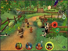 3 - [Solucja] Etap 6 - Farma Jacka i Jilla cz.1 | Shrek 2 Team Action - Shrek 2: Team Action - poradnik do gry