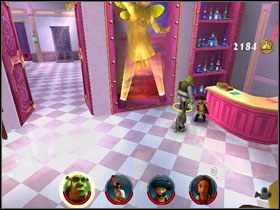 Idziemy przed siebie i zbieramy pierwszą fasolkę [1/12] - [Solucja] Etap 7 - Wróżka Chrzestna cz.1 | Shrek 2 Team Action - Shrek 2: Team Action - poradnik do gry