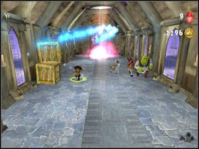 Dochodzimy w końcu do upragnionego Napoju Wiecznej Szczęśliwości - [Solucja] Etap 7 - Wróżka Chrzestna cz.2 | Shrek 2 Team Action - Shrek 2: Team Action - poradnik do gry