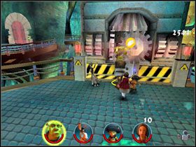 Walczymy z zespołem strażników i podnosimy pobliską fasolkę [11/12] - [Solucja] Etap 7 - Wróżka Chrzestna cz.3 | Shrek 2 Team Action - Shrek 2: Team Action - poradnik do gry