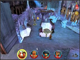 Przechodzimy po moście i korzystamy ze znajdującej się po drugiej stronie wajchy - [Solucja] Etap 9 - Kopalnie cz.2 | Shrek 2 Team Action - Shrek 2: Team Action - poradnik do gry