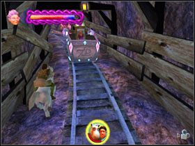 Wnet spotykamy brązowego kamiennego giganta - [Solucja] Etap 9 - Kopalnie cz.3 | Shrek 2 Team Action - Shrek 2: Team Action - poradnik do gry