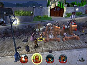 Po rozwaleniu pierwszego wozu znajdujemy fasolkę [11/12] - [Solucja] Etap 10 - Ciastko, Ciastko cz.2 | Shrek 2 Team Action - Shrek 2: Team Action - poradnik do gry