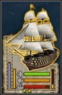 Niebieski słupek skrajnie po lewej symbolizuje prędkość okrętu - Wojna - Bitwy morskie | Imperial Glory - Imperial Glory - poradnik do gry