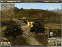 Dobrze również działa (na podobnej zasadzie) jako korek, którym zatykamy mosty, gdy wróg chce się nimi przeprawić przez rzekę - Jednostki - Oficerowie i Militia | Imperial Glory - Imperial Glory - poradnik do gry