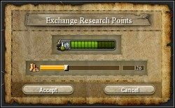 U góry ekranu z Drzewkiem Technologicznym (Research Tree - klawisz F6) znajduje się zielony pasek symbolizujący ilość Research Points, które wydajemy na badania naukowe i postęp technologiczny - Research Tree (Drzewo Technologiczne) | Imperial Glory - Imperial Glory - poradnik do gry
