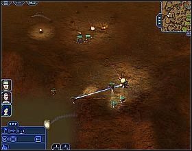 Wkrótce dotrzesz do pierwszej poważniejsze przeszkody, jaką będzie kilka działek oraz pojazdów [2] - [LC 5] Marsport port kosmiczn | Earth 2160 - Earth 2160 - poradnik do gry