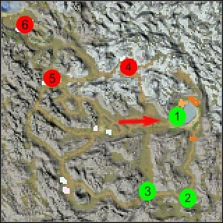Rozpoczynasz przy małym jeziorku na wschodzie [1] , od razu po rozpoczęciu misji zostaniesz zaatakowany przez wojska UCS, napierające z zachodu [czerwona strzałka] - [Morphidzi 3] Eden | Earth 2160 - Earth 2160 - poradnik do gry