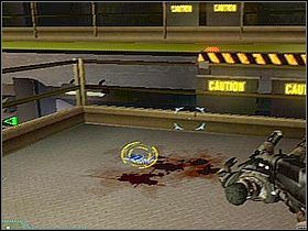 Zejdź po pierwszej drabinie na podest, gdzie zeskanuj plakat LS - Etap 9 | Solucja | Area 51 - Area 51 - poradnik do gry