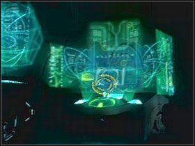 Przechodząc przez jedyne drzwi, wejdziesz do pomieszczenia z dwoma panelami, pierwszy przed wielką szybą LS , a drugi na środku PS - Etap 16 | Solucja | Area 51 - Area 51 - poradnik do gry